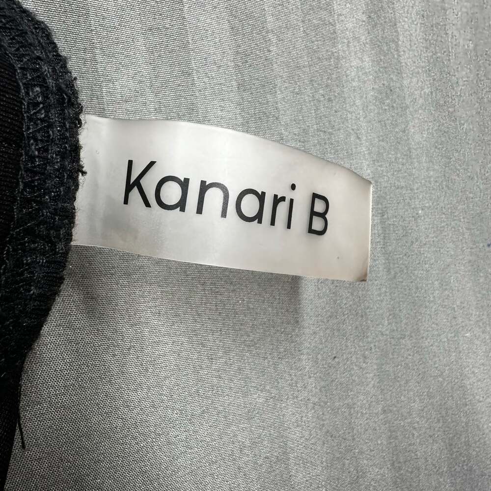 Kanari B EUC Women’s Black Rainbow Side Stripe Slim Track Pants with Ankle Zips - Picture 9 of 10